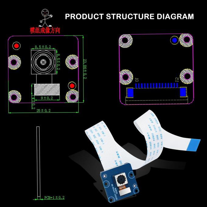 Cmos Camera Module Raspberry Pi 5MP Raspberry Pi Camera Module FF MIPI CSI CMOS Sensor OV5647 Camera ...